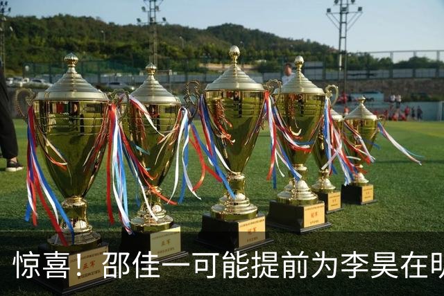 惊喜！邵佳一可能提前为李昊在明年亚洲杯奠定首发基础